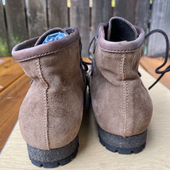 Punto Pigro Wm’s Chunky Lace Up Ankle Boot In Brown Suede Leather Sz 9/40 - Picture 7 of 16